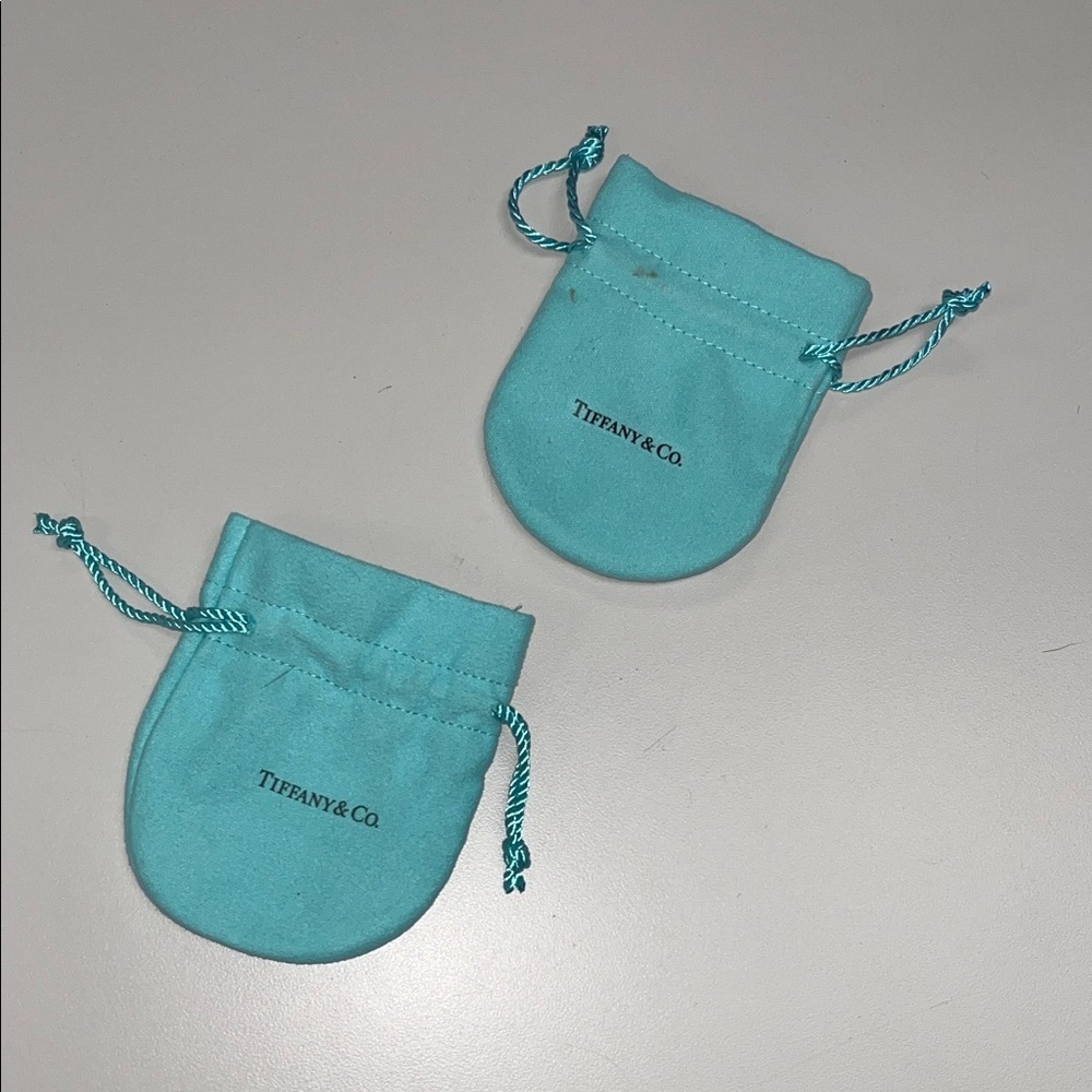 Tiffany & Co. Turquoise Jewelry Pouch bundle 2 preowned